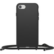 Image de OtterBox React Necklace Coque pour iPhone SE (3rd/2nd gen)/8/7, coque de protection ultra fine avec collier réglable et amovible, testé selon les normes militaires. Noir (77-92273)