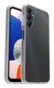 Image de OtterBox React Série Coque pour Galaxy A14 5G, Antichoc, anti-chute, ultra-mince, protection fine, testé selon les normes militaires, Antimicrobien, Noir (77-91426)