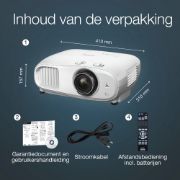 Image de Epson EH-TW7100 Projecteur à focale standard 3000 ANSI lumens 3LCD UHD 4K (3840x2160) Compatibilité 3D Blanc (V11H959040)