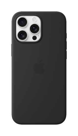 Image de Apple Coque en silicone avec MagSafe pour iPhone 16 Pro Max - Noir (MYYT3ZM/A)
