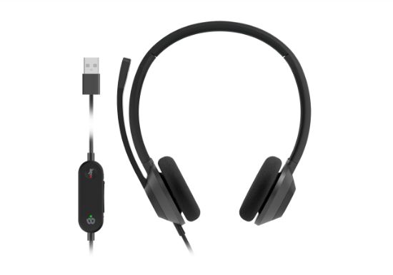 Image de Cisco Headset 322Q USB, Wired Dual On-Ear Headphones, Microsoft Teams Controller with USB-A, Carbon Black, 2-Year Limited Liability Warranty Casque - Noir (HS-W-322Q-C-USB)