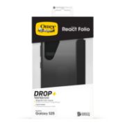 Image de OtterBox React Folio Series pour Samsung Galaxy S25, transparente/noir - Noir,Transparent (77-97829)