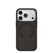 Image de OtterBox Symmetry Clear MagSafe Series pour Apple iPhone 17 Pro, noir Mist, noir - produits livrés sans emballage - Noir,Transparent (77-98852)
