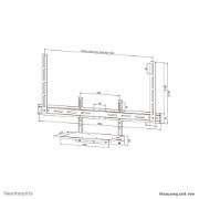 Image de Neomounts Kit de support d'ordinateur portable 43-110" - max 2,5 kg - VESA 200x200-800x600 - universel - noir (AV45-500BL)