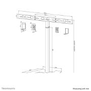 Image de Neomounts Support au sol pour vidéobar - VESA - max 10 kg - universel (AV80-500BL)