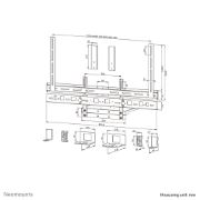 Image de Neomounts Kit support pour vidéobar et laptop 43-110" - VESA - max 8 kg - universel (AV60-500BL)