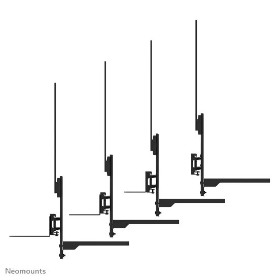 Image de Neomounts Kit support pour vidéobar et laptop 43-110" - VESA - max 8 kg - universel (AV60-500BL)