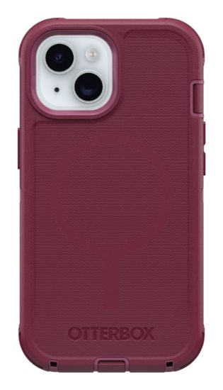 Image de OtterBox Defender Series pour MagSafe pour Apple iPhone 17e/16e/15/14/13, Foxberry - Rouge (77-97535)