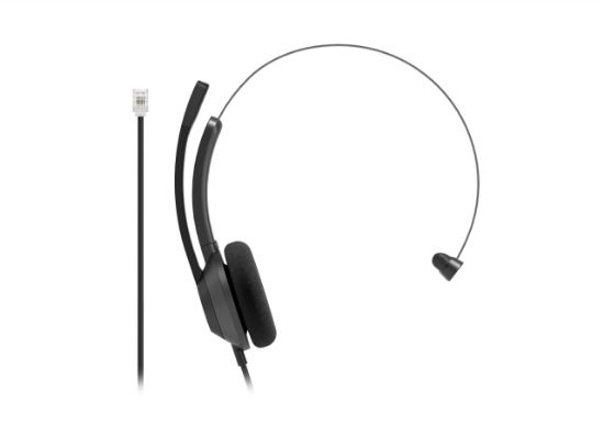 Image de Cisco Headset 321 RJ9, Wired Single On-Ear Headphones, RJ9 connection for IP Phone, Carbon Black, 2-Year Limited Liability Warranty Casque - Noir (HS-W-321-C-RJ9)