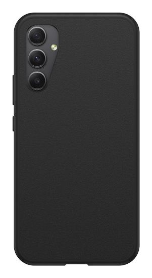 Image de OtterBox React Série Coque pour Galaxy A34 5G, Antichoc, anti-chute, ultra-mince, protection fine, testé selon les normes militaires, Antimicrobien, Noir, livré sans emballage (77-91637)
