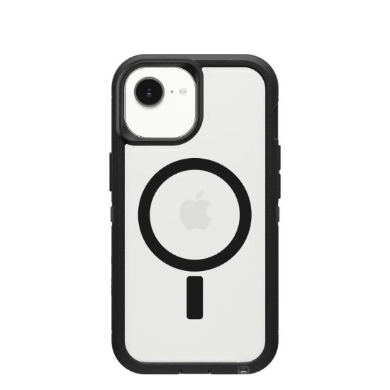 Image de OtterBox Defender XT Clear pour MagSafe Series pour Apple iPhone 17e/16e/15/14/13, transparente/noir - Noir,Transparent (77-98196)