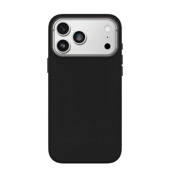 Image de OtterBox Symmetry Cactus Leather Series pour Apple iPhone 17 Pro Max, Noir Ash (77-99061)