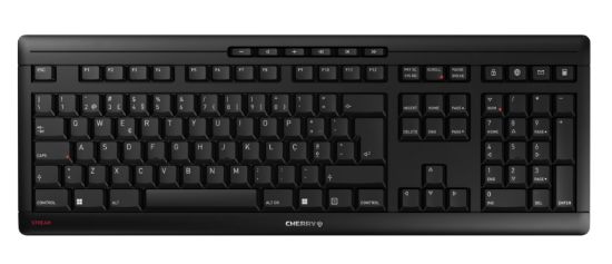 Image de CHERRY STREAM KEYBOARD WIRELESS clavier Universel RF sans fil QWERTY Portuguais Noir (JK-8550PO-2)