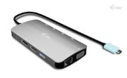 Image de i-tec USB-C Metal Nano 3x Display (DP, HDMI and VGA) Docking Station + Power Delivery 100 W (C31NANOTRIDOCKPD)