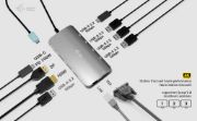 Image de i-tec USB-C Metal Nano 3x Display (DP, HDMI and VGA) Docking Station + Power Delivery 100 W (C31NANOTRIDOCKPD)