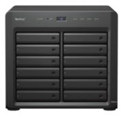 Image de Synology DiskStation Intel Xeon D-1531, 16 GB DDR4, 12x SATA HDD, RJ-45, USB 3.2, RJ-45, PCIe, 270x300x340 mm Serveur de stockage de données - Noir (DS3622XS+)