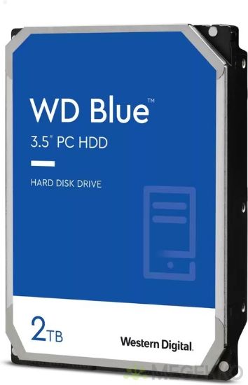 Image de Western Digital 2 To , 64 Mo, 3.5", SATA, CMR, 5640 rpm Disque dur interne (WD20EARZ)