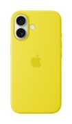 Image de Apple Coque en silicone avec MagSafe pour iPhone 16 - Carambole - Jaune (MYY73ZM/A)