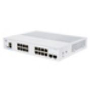 Image de Cisco Business 250, 16 10/100/1000 ports, 2 Gigabit SFP, EU Switch - Argent (CBS250-16T-2GUK-RF)