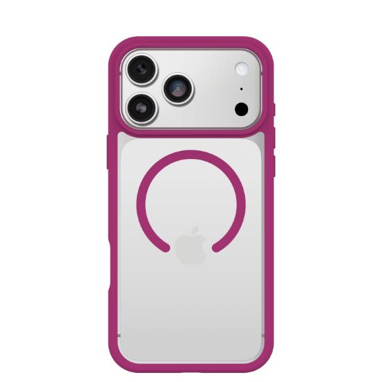 Image de OtterBox React MagSafe Series pour Apple iPhone 17 Pro Max, Rose Crystal - Rose,Transparent (77-98654)