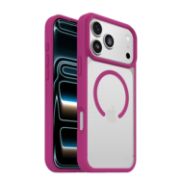 Image de OtterBox React MagSafe Series pour Apple iPhone 17 Pro Max, Rose Crystal - Rose,Transparent (77-98654)