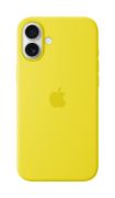 Image de Apple Coque en silicone avec MagSafe pour iPhone 16 Plus - Carambole - Jaune (MYYG3ZM/A)