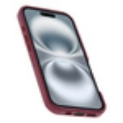 Image de OtterBox Symmetry Series Cactus Leather pour MagSafe pour iPhone 16, Maroon Bells - Rouge (77-96297)