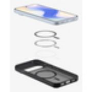 Image de Spigen Ultra Hybrid Metal Ring (MagFit), Pixel 10 Pro, PC/TPU, Frost Black - Noir,Translucide (ACS09703)