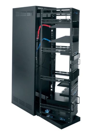 Image de Middle Atlantic Products Roll Out Rotating System in Steel Host Enclosure 44 space Rack autonome Noir (WR-44-42)