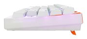 Image de CHERRY K5 PRO TMR COMPACT clavier Gaming USB AZERTY Français Orange, Blanc (G8E-24200LACAFR-0)
