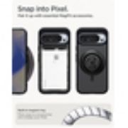 Image de Spigen Ultra Hybrid Metal Ring (MagFit), Pixel 10 Pro XL, PC/TPU, Frost Black - Noir,Translucide (ACS09726)