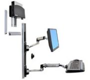 Image de Ergotron LX Series Wall Mount System Support d'écran - Noir, argent (45-253-026)