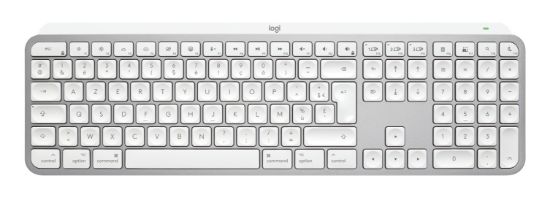 Image de Logitech Master MX Keys S for Mac - AZERTY Clavier - Aluminium,Blanc (920-011626)