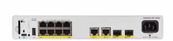 Image de Cisco Catalyst 9200CX 8-port 1G, 2x10G and 2x1G, PoE+, Network Essentials Switch - Gris (C9200CX-8P-2X2G-E)
