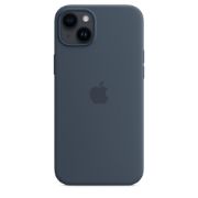 Image de Apple Coque en silicone avec MagSafe pour iPhone 14 Plus - Bleu orage - Marine (MW503ZM/A)