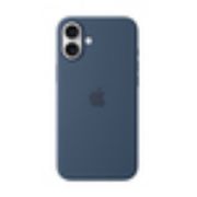 Image de Apple Coque en silicone avec MagSafe pour iPhone 16 Plus - Denim - Bleu fonc (MYYA3ZM/A)