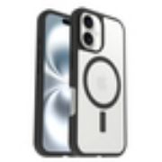 Image de OtterBox React Series pour MagSafe pour Apple iPhone 16, Black Crystal - Noir,Transparent (77-96243)