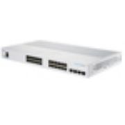 Image de Cisco Business 250, 24 10/100/1000 ports, 4 Gigabit SFP, EU Switch - Argent (CBS250-24T-4GUK-RF)