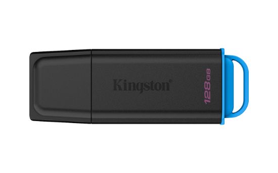 Image de Kingston Technology DataTraveler 128Go Stockage portable USB 3.2 Gen 1 Exodia Noir + Bleu (DTXG2/128GB)