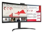 Image de LG PC tout en un/station de travail Intel® Pentium® Silver N6005 86,4 cm (34") 3440 x 1440 pixels All-in-One thin client 8 Go DDR4-SDRAM 16 Go eMMC Wi-Fi 6 (802.11ax) Noir (34CR651N-6P)