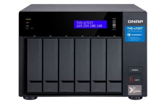 Image de QNAP TVS-672XT NAS Tower Intel® Core™ i3 8 Go DDR4 0 To QNAP QTS Noir (TVS-672XT-I3-8G)