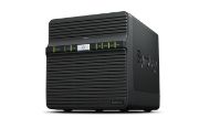 Image de Synology DiskStation 4 x 3.5” /2.5” SATA SSD/HDD, Intel Celeron J4125, 2 GB DDR4 SODIMM Serveur de stockage de données - Noir (DS423)