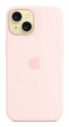 Image de Apple Coque en silicone avec MagSafe pour iPhone 15 - Rose pâle (MXPH3ZM/A)