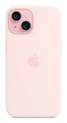 Image de Apple Coque en silicone avec MagSafe pour iPhone 15 - Rose pâle (MXPH3ZM/A)