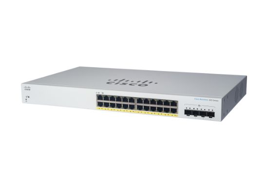 Image de Cisco CBS220-24P-4X Switch - Blanc (CBS220-24P-4XEU-RF)