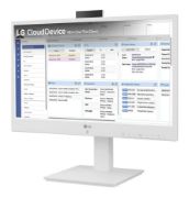 Image de LG PC tout en un/station de travail Intel® Pentium® N6005 60,5 cm (23.8") 1920 x 1080 pixels All-in-One thin client 8 Go DDR4-SDRAM 256 Go SSD Blanc (24CR671N-2P)
