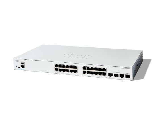 Image de Cisco Catalyst 1200-24T-4G Smart, 24 Port GE, 4x1GE SFP, Limited Lifetime Protection Switch - Blanc (C1200-24T-4G)