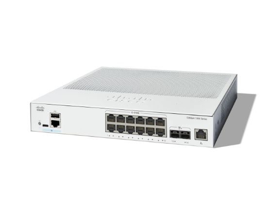 Image de Cisco Catalyst 1300-12XT-2X Managed, 12 Port 10G Copper, 2x10GE SFP+, Limited Lifetime Protection Switch - Gris (C1300-12XT-2X)