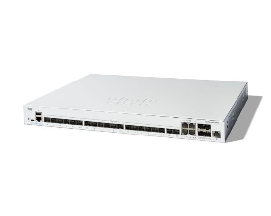 Image de Cisco Catalyst 1300-24XS Managed, 20 Port 10G SFP+, 4x10GE SFP+ Combo, Limited Lifetime Protection Switch - Gris (C1300-24XS)