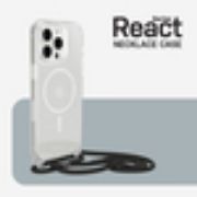 Image de OtterBox React Series Necklace MagSafe pour iPhone 15 Pro Max, Stardust (Clear Glitter) - Transparent (77-93589)